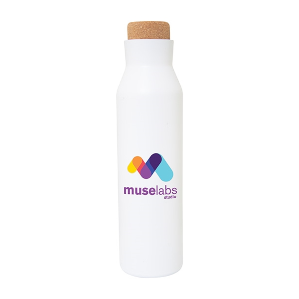 WILSON 620 ML. (21 OZ.) BOTTLE WITH CORK LID | EverythingBranded USA