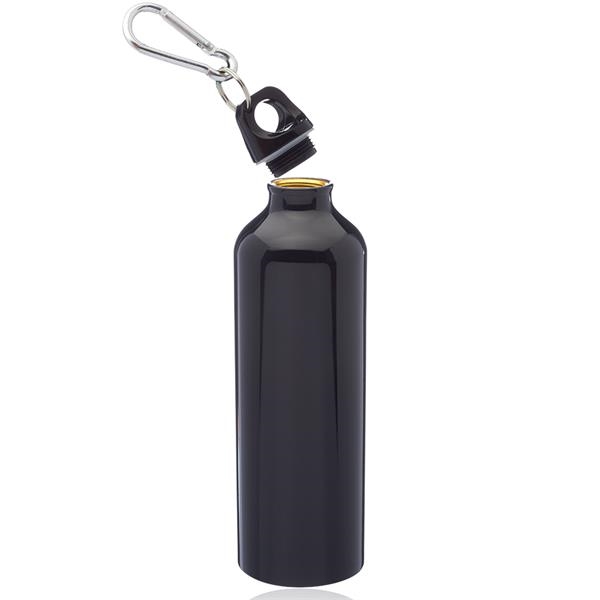 Noxbottle reusable Aluminium water bottle with carabiner clip lid 25oz  H:10in - 24 pcs