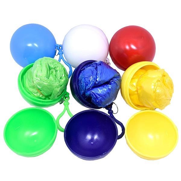 Promotional Customized Disposable Raincoat Poncho Ball