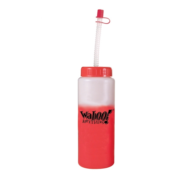 32 oz. Mood Sports Bottle with Flexible Straw - Sample
