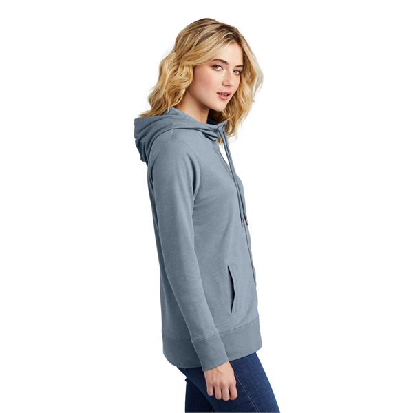 Women's French Terry Zip-Up Embroidered Hoodie in Midnight Dark Blue Size Medium | Chico's Outlet | Weekends Activewear, Clearance Women's Clothing