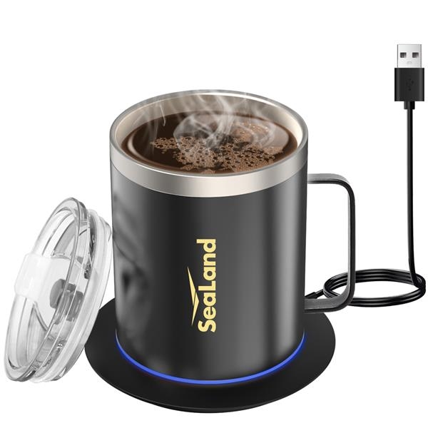 Stainless Steel Smart Mug Warmer for Coffee, Tea, Water, Mil