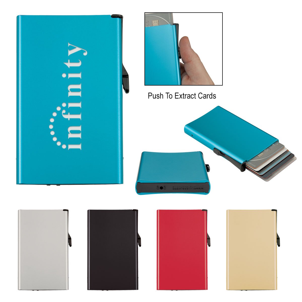 Aluminum RFID Data Blocking Card Holder