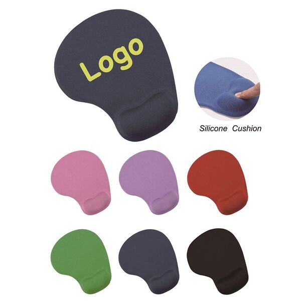 Custom Full Color Mouse Pad with Silicone Wrist Rest