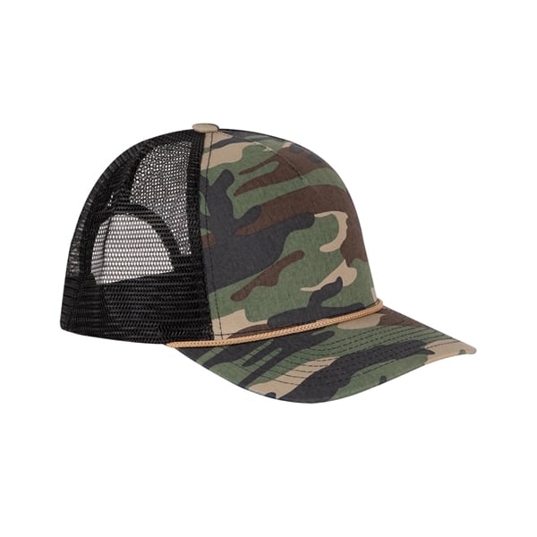 Cotton Retro Rope Trucker Hat