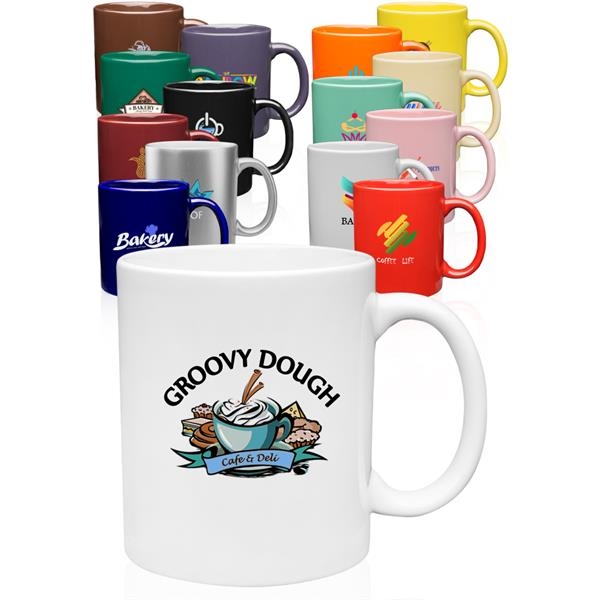 11oz Custom Logo Ceramic Coffee Mugs