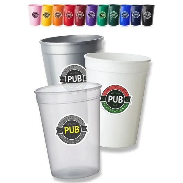 12 oz Plastic Stadium Cup