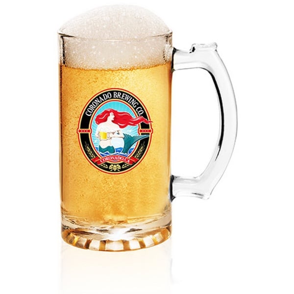 Branded 16 oz. Glass Pint Beer Steins