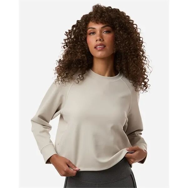 Adidas Women's Beyond Side-Snap Crewneck Sweatshirt
