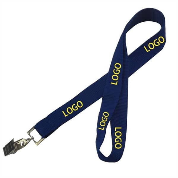 3/4" Polyester Lanyard with Swivel Bulldog Clip EverythingBranded USA