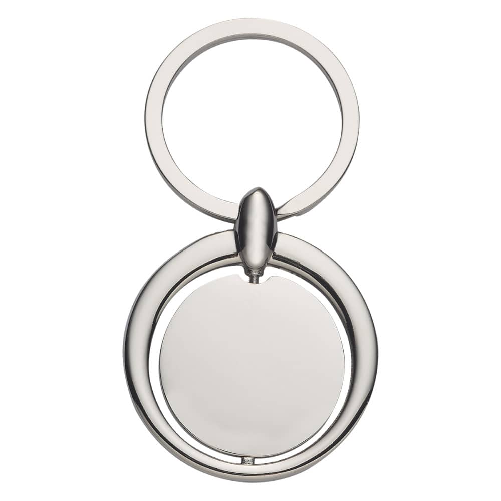 Custom Branded Circular Metal Key Tag — Printed With Your Logo