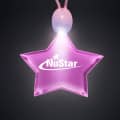 Light-up promotional acrylic star necklaces with LED