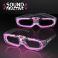 LED Sound Activated Pink 80s Party Shades