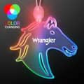 Acrylic Horse Head Shape Multicolor LED Necklace