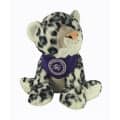 15" Snow Leopard with bandana and one color imprint