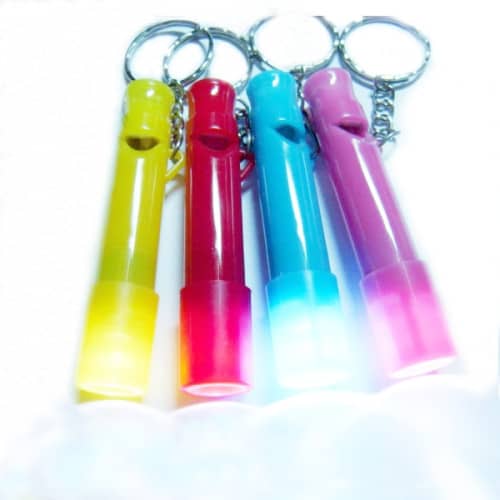 Mini Whistle Flashlight Keychain LED EverythingBranded USA