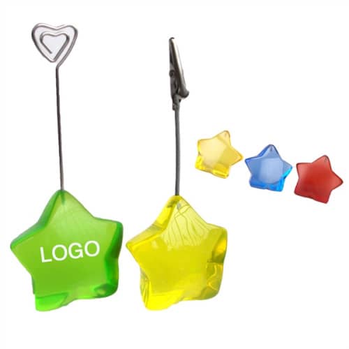 Star Shaped Memo Holder, Memo Clip, Note Clip EverythingBranded USA