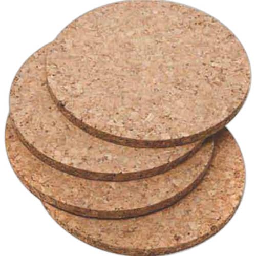Cork Coasters, Round, Set of 4 (Blistered)