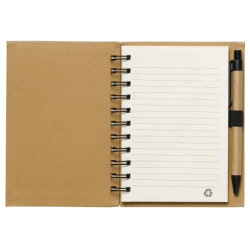 Cruz Recycled Notebook With Paper Pen