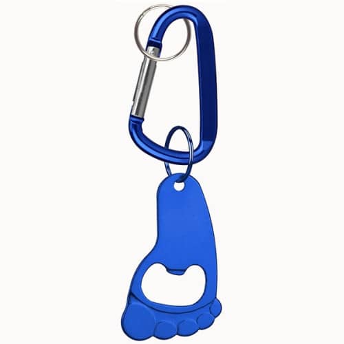 Foot Shaped Bottle Opener Key Holder and Carabiner EverythingBranded USA