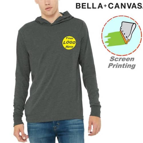 BELLA+CANVAS Unisex Jersey Long Sleeve Hoodies 4.2 oz.