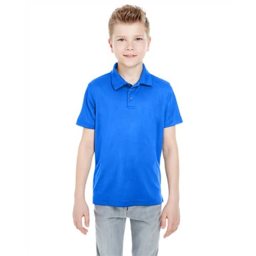 UltraClub Youth Cool & Dry Mesh Pique Polo