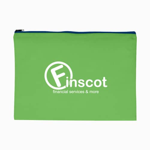 Non-Woven Document Sleeve With Zipper