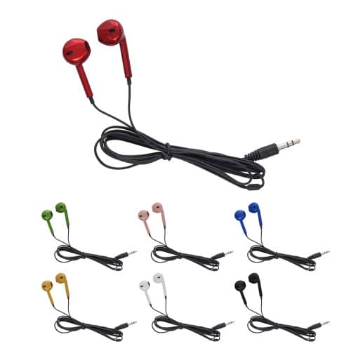 Metallic Wired Earbuds EverythingBranded USA
