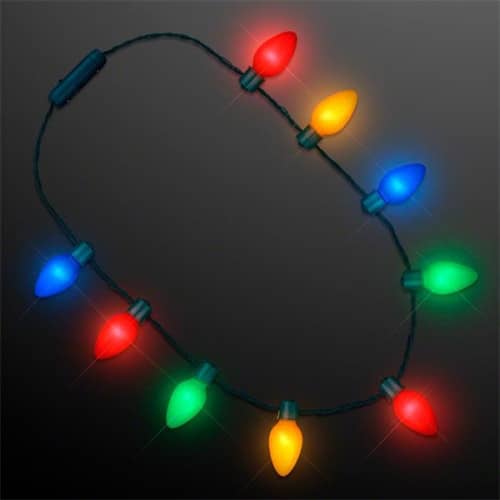 9 Lights Christmas Bulb Necklace