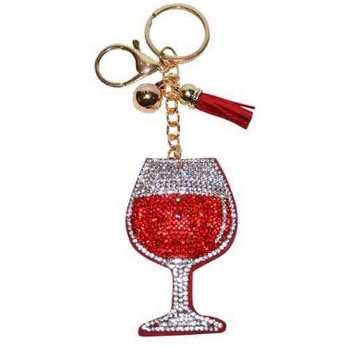 Wine Glass Keychain EverythingBranded USA