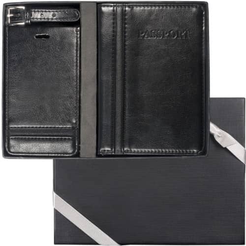Alpha (TM) Luggage Tag and Passport Wallet Set