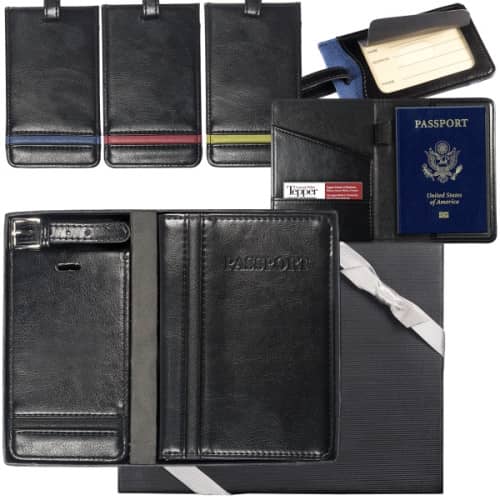 Alpha (TM) Luggage Tag and Passport Wallet Set