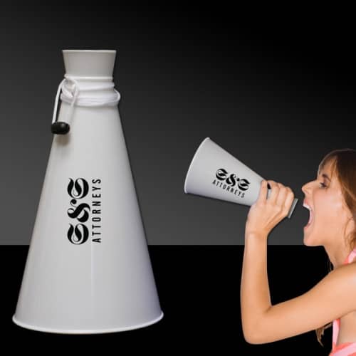9" Plastic Megaphones EverythingBranded USA