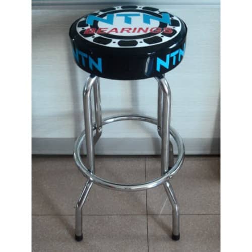 Single Ring Bar Stool With Steel Frame And Swivel Seat