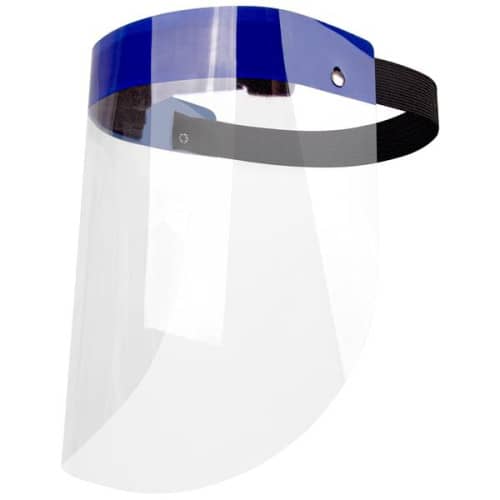 Plastic Face Shield With AntiFogging Protective Coating