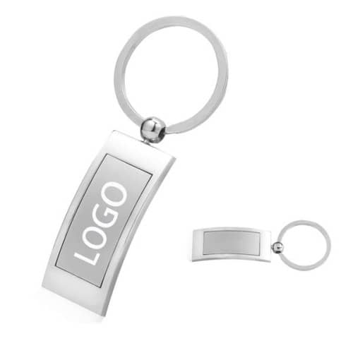 Arched Metal Keychains EverythingBranded USA