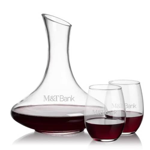 Kanata Carafe & Stanford Stemless Wine EverythingBranded USA
