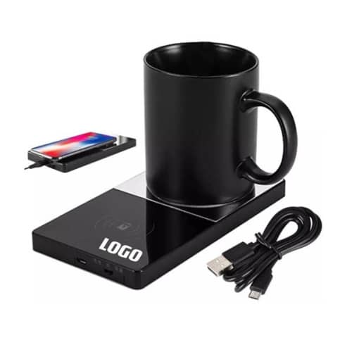 Mug Warmer, Beverage Heater With Wireless Qi Charger - Brilliant Promos -  Be Brilliant!