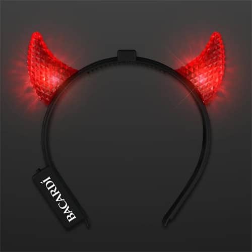 Light Up Facetted Horns LED Headbands EverythingBranded USA