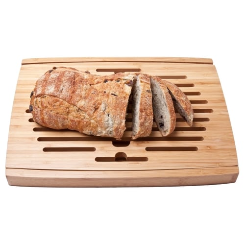 Big Loaf Bread Cutting Board with Bottom Crumb Tray