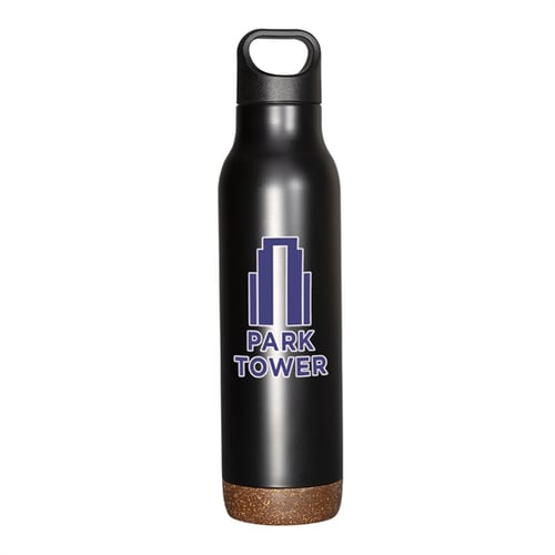 20 oz Black Vacuum Insulated Stainless Steel Water Bottle with