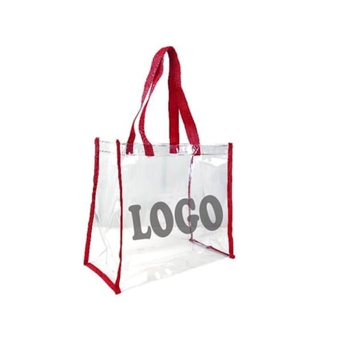Custom Printed Clear PVC Tote Bags