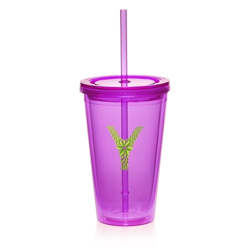 RMCAD Acrylic Tumbler With Mood Straw 16oz - Spectrum The RMCAD Store
