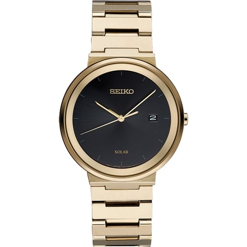 Seiko Men s Essentials Contemporary Gold tone Watch