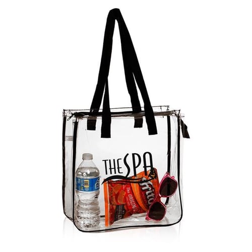 Numo - Clear Vinyl Tote Bag with Zipper
