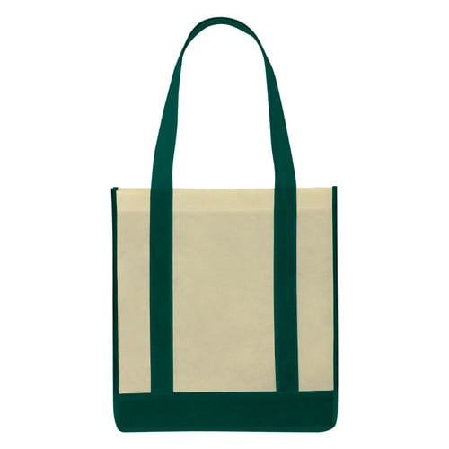Non-Woven Two-Tone Shopper Tote Bag