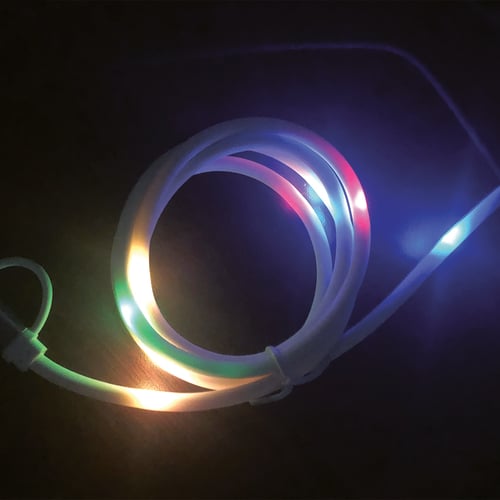 3-in-1 3 Ft. Disco Tech Light Up Charging Cable