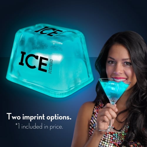 popular custom logo plastic ice cube/with
