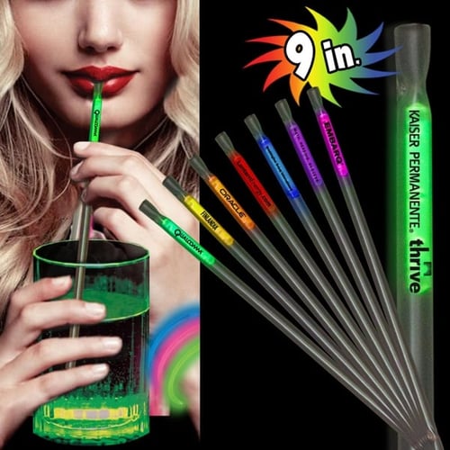 Variety Pack 9 Light Up Glow Motion Straw