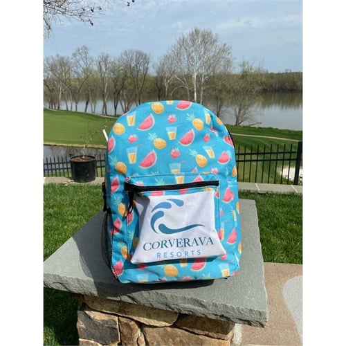 Custom all over print backpack top